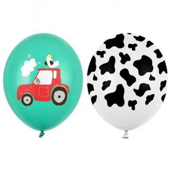 Partydeco Luftballons 30 cm, Bauernhof, Sortierung (1 pkt / 50 St.)