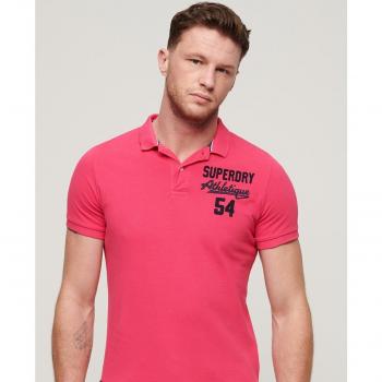 Polos Superdry Polo Vintage Superstate Rosa para Hombre