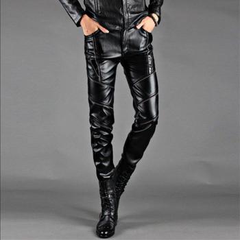 Pantalones de Moto de Cuero para Hombre