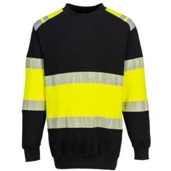 Portwest Pw3 anti‑feu classe 1 sweat-shirt – L – jaune/noir