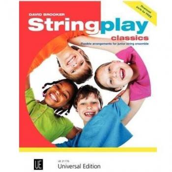 Stringplay Classics: Fünf leichte Arrangements für Streicher-Ensemble aus dem klassischen Spielrepertoire für flexibles Streicher-Ensemble, Klavier ad libitum. Partitur.