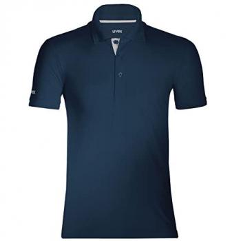 Uvex Navy Poloshirt 6XL aus Tencel-Gewebe für Unisex-Arbeitskleidung
