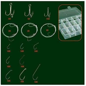 Set de anzuelos para pesca 111 piezas con accesorios EDM 90212