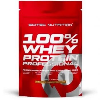 Scitec Nutrition 100% Whey Protein Professional, Con enzimas digestivas, 1000 g