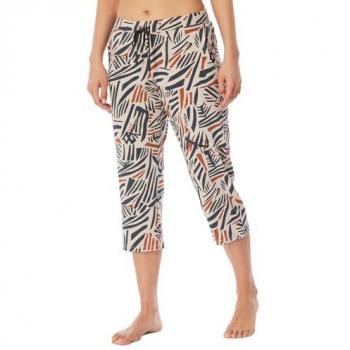 Schifferschein Schlafmode-Hose Damen – 3/4, Graue Jaspe-Muster, Mix & Relax, Größe M