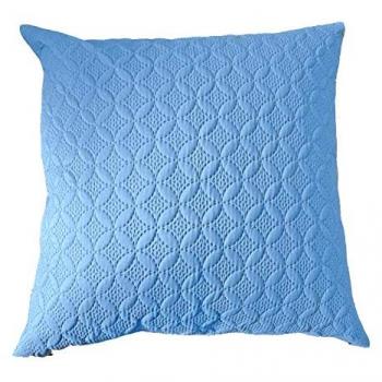 Ultrasonic Blue Quilted Embossed Cushion Cover, 50 x 75 cm