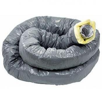 Conduit souple aluminium calorifuge diamètre 125 épaisseur 50 T127ALUCR50