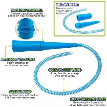 Dryer Vent Lint Vacuum Attachment