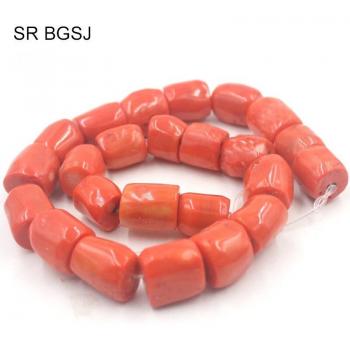 Cuentas Gigantes de Coral Naranja 100% Natural