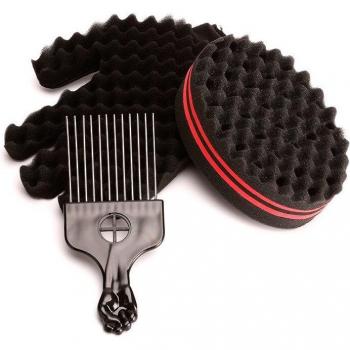 Magische Haarverdrehungsbürste und Styling-Gabel Set
