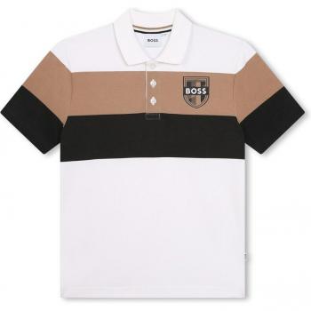 Boss polo enfant blanc 12A