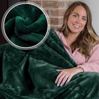 Fleece Blanket Faux Fur Throw