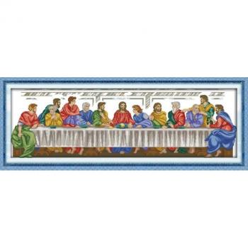 Kits de point de croix comptés, Le Dernier Dîner, 14ct et 11ct pour décoration intérieure