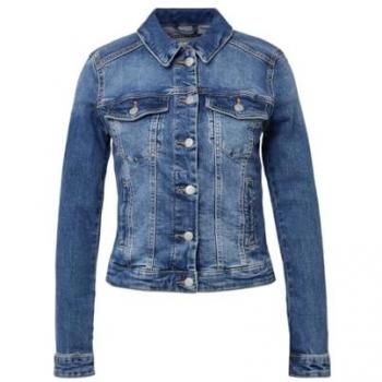 QS Stretch-Jeansjacke ohne Kapuze
