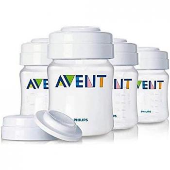 Récipients Philips Avent 4x125ml pour Lait Maternel et Aliments