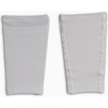 Protège-tibias de football pour hommes en maille polyester avec support
