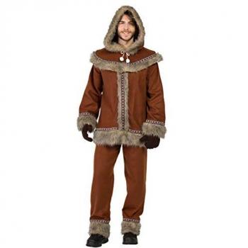 Disfraz de Esquimal para Hombre en Color Marrón