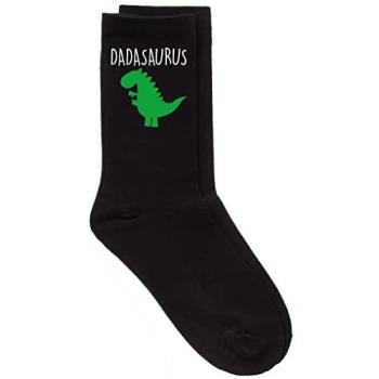 Epic Dad Dinos Black Calf Socks