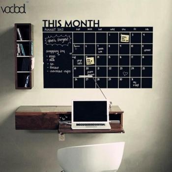 92X60cm Vinyl Monthly Planner Chalkboard