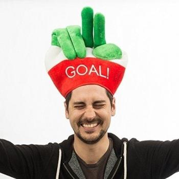 Gorro con Dedos Italia, 100% poliéster, 17 x 36 cm