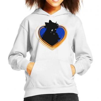 White Cloud City 7 Kid's Hoodie with Sailor Moon Venus Heart Design
