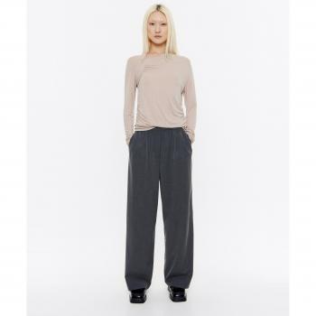 Gray Wool Joggers by Bimba Y Lola, Size XL, Adult