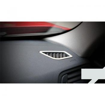Marco decorativo de aire acondicionado en acero inoxidable, 2 piezas, para BMW F30 F31 F32