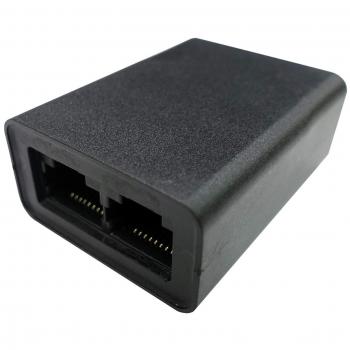 ROLINE T-Adapter Cat. 5e/6/6A, UTP, schwarz | 10/100 Misch