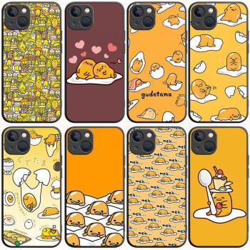Gudetama Black Hard Shell Case for Realme 7i-8i and VIVO V23E-V27 Pro Models