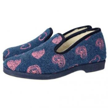Pantuflas Doctor Cutillas Corazones Negras 332