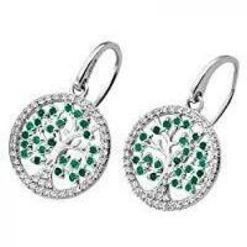 Brincos de Plata Árbol de la Vida Lotus LP1895-4/1