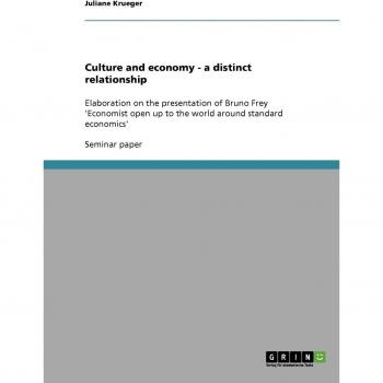 Culture and economy
