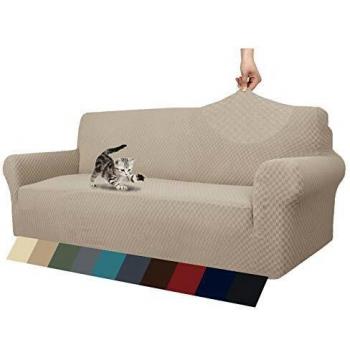MAXIJIN 3 Seater Sofa Slipcover, Pet Friendly Elastic Furniture Protector