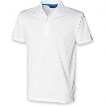 Men’s White Henbury CoolTouch Polo – Short Sleeve, Large