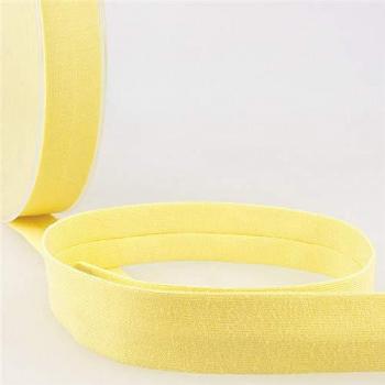 Cotton Jersey Lemon Bias Binding – 20m x 20mm Yellow Trim