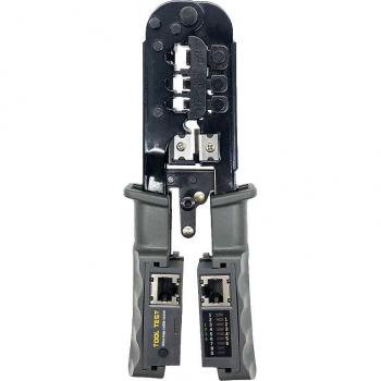 RJ45 Crimpzange mit Kabeltester