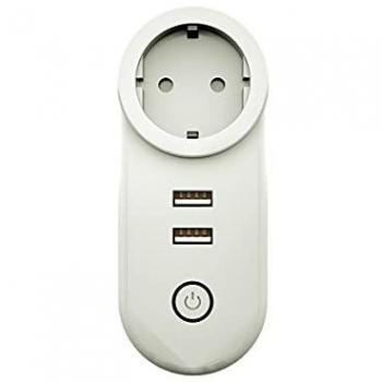 Presa Smart ZigBee 3.0 con 2 Porte USB 16A 220V Compatibile con Philips Hue e Samsung Smartthings