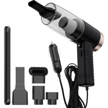 Dual-Use Car Vacuum Cleaner with Strong Suction and Aromatherapy Lamp