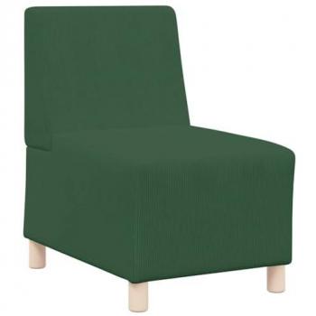 Divano Sedia Verde Giungla 55 cm – tessuto di velluto a coste (vidaxl)