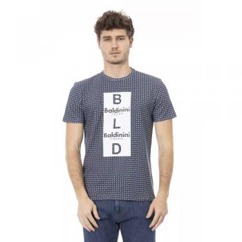 Baldinini Trend T-shirt Grijs Katoen Mannen Lente/Zomer