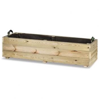 Jardinera de Madera para Jardín 120x40cm 102 Litros