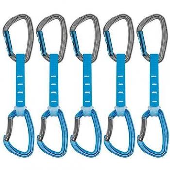 Petzl 6er Set Sicherheitskarabiner, 12 cm, Blau