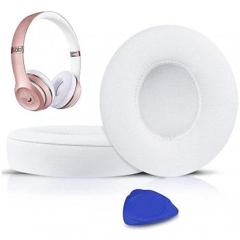 Eocici Casque sans fil Beats Solo 2.0 – Coussinets d'oreilles de remplacement couleur blanc