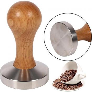Herramienta de Prensa Espresso con Mango de Madera