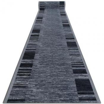 Rugsx Non-Slip Adagio Runner in Grey 133x770 cm