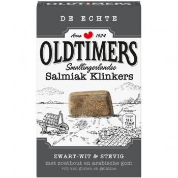 Oldtimers Zwart-Witte Salmiak Klinkers 235 GR