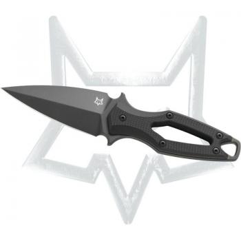 Couteau Fixe Fox Knives – FOX AKA Lame acier inoxydable Elmax Top Shield, Manche G10 Noir FX-554