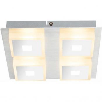 Plafoniera 4 Fiamme Elegante Alluminio