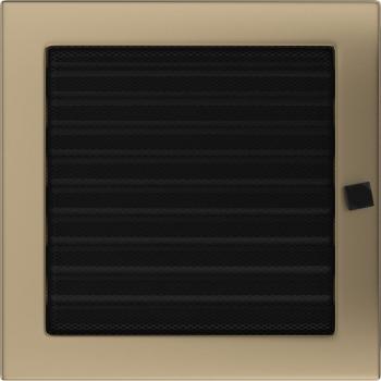 Griglia di Aerazione 22x22 con finitura oro e persiane