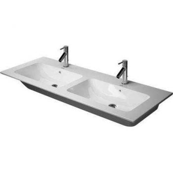 ME by Starck Lavabo Doppio Mobile 130x49 cm – No Foro Rubinetto